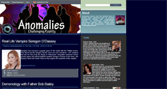 Desktop Screenshot of anomaliesradio.planetparanormal.com