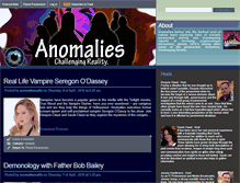 Tablet Screenshot of anomaliesradio.planetparanormal.com