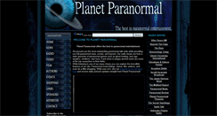Desktop Screenshot of planetparanormal.com