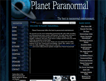 Tablet Screenshot of planetparanormal.com